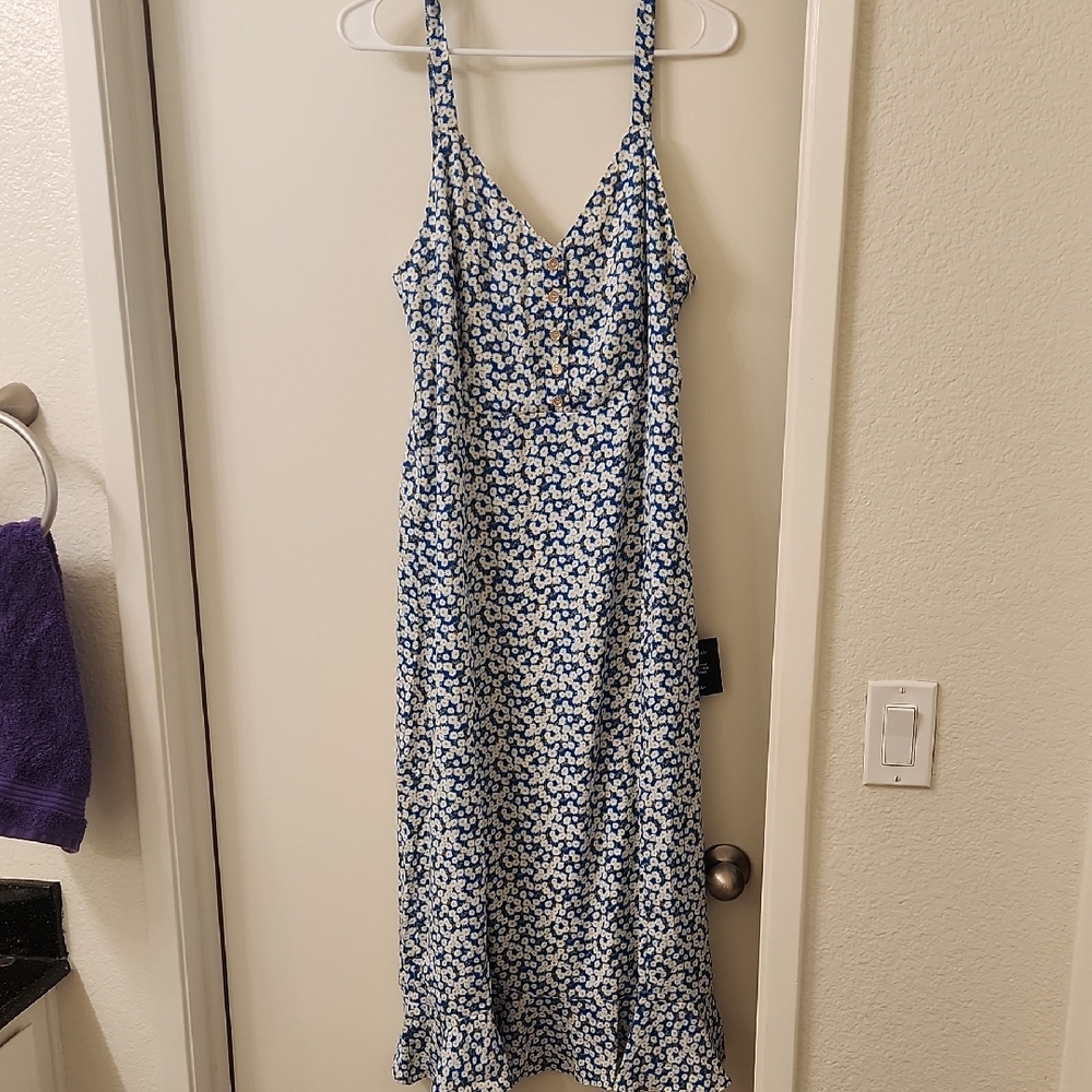 Floral Blue Dress